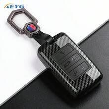 Ốp bảo vệ chìa khóa xe hơi kiểu sợi carbon ABS, phù hợp với các dòng xe Land Rover Range Rover Evoque, Discovery, E-PACE, I-PACE, XE, XJ, XF (2018-2025) - Land Rover B - Xem 10