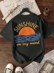 2026 New ArrivalStunning Slogan "You Are Amazing, Beautiful And Enough To Remember This" Letter Print Women Round Neck T-Shirtgoing Out Outfits Y2k Su - 黑3 - 查看 4