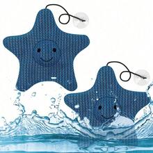Zwei sternförmige Saugkugeln und Schwämme mit 3D-Wabenstruktur | Wiederverwendbarer Schmutzabsorber, geeignet für Whirlpools, Spas, Schwimmbäder und schwimmende Ölfilter, um das Wasser klar zu halten. - A - Übersicht 9