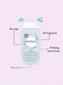 Femfresh Intimate Wash, PH-Balanced Gentle Cleansing, Low-Allergy Mild Formula, Odor Protection, For Sensitive Skin, Refreshing & Soothing, For Daily Use, 250ml/8.45 Fl.Oz - Sensitive - View 4