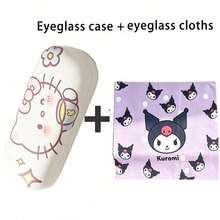 Hello Kitty 硬质眼镜盒，高品质便携式女士眼镜盒，时尚眼镜收纳盒，卡通设计 - 彩色 - 查看 11