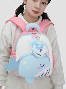 Cute Cartoon Dinosaur Backpack, Lightweight Small Backpack For Kindergarten Kids, Suitable For School, Travel And Play - A - View 6