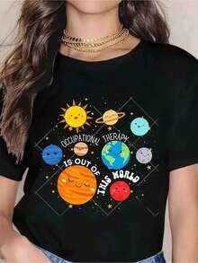 Women T-Shirts - Black - View 1