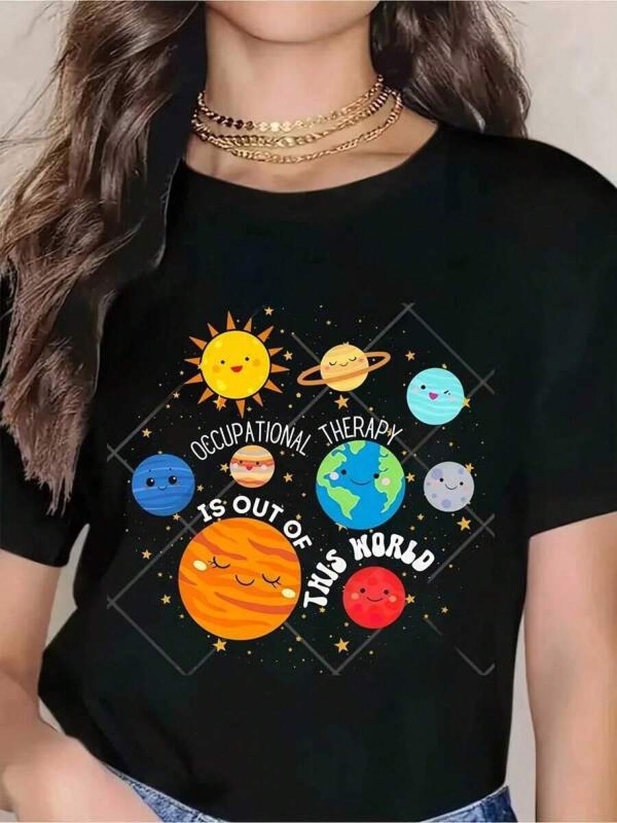 Women T-Shirts - Black - View 1
