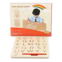 Tablero Didáctico De Madera Para Aprender A Trazar - letras - Ver 3