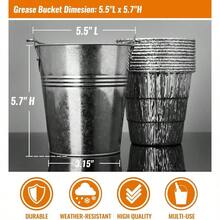 NUPICK 20-Pack Grease Bucket Liner 1-Pack HDW152 Traeger, Grease Bucket Traeger Pro Series 575/780, 22/34 Series, Ironwood 650/885 Grills, Silver - A - Xem 4