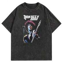 T-Shirt, Sematary T-Shirt, Designer Men's Clothing, New Arrival Tops & Tees, Short Sleeve, Crew Neck, New Arrival, Harajuku Style - 黑色 29 - 查看 6