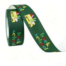 8 Rolls Back To School Grosgrain Ribbon 0.98 Inch Welcome School Ribbons School Bus Pencil Apple ABC Pattern Fabric Decorative Craft Ribbon For DIY Crafts Teacher Appreciation Gifts Wrapping, Room Decor, 40 Yards - Back to School Theme - View 16