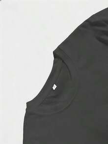 INFLATION Men's Short Sleeve T-Shirt With Cartoon Print, Casual And Versatile For Everyday Wear - 深灰色 - 查看 4