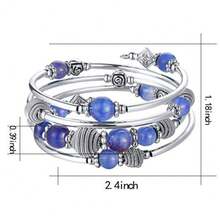 Women Charm Bracelet - Navy Blue - View 4