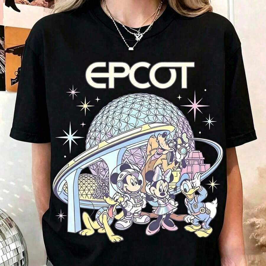 Mickey y Minnie compran la camiseta Disney 2026, camiseta a juego familiar de Disney, camiseta de viajero mundial de EPCOT, camiseta de viaje a Disney 2026 -- Disneyland París de Disney, el Reino Mágico de Disneyland, Disneysco, la Casa de Mickey Mouse, Imperio de Mickey Mouse, Atuendos de verano modestos, Camiseta de Take That, Coord de verano, Blusas para mujer de verano, Ropa de verano para mujer, Blusas de verano, Blusas de verano para mujer, Coord de verano, Blusa de verano, Atuendos de verano, Blusa blanca, Blusa negra, Atuendos de vacaciones para mujer, Blusas para mujer de verano, Regalos de vacaciones, Regalos del Día de San Valentín, Regalos del Día de la Tierra, Regalos de Oktoberfest, Regalos del Día del Banco de Verano - Negro - Ver 1