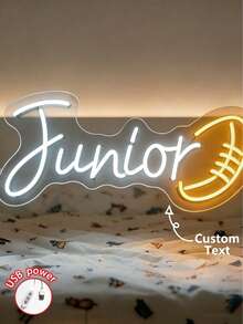Customised Neon Signs, Sports-Themed Neon Wall Decorations – Personalised Gifts, Bedroom And Room Decorations, Wedding Decorations,Children's Gifts - name neon - 查看 2
