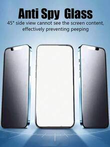 BOLLYMORE 3pcs Anti-Shock Tempered Glass Privacy Full Coverage Anti-Glare Anti-Scratch Anti-Fingerprint Screen Protector For Phone 17 16 15 14 13 12 11 Pro Max XR X XS Max Plus, Privacy Glass Compatible With Phone 17 Pro Max, Phone 16 Pro Max, Mother's Day Gift Birthday Celebration - 3pcs-privacy - View 6
