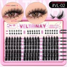 VELTRINAY Mi giả 9 hàng, mi giả tự làm mềm mại, dày 5-16mm, kiểu mắt mèo cổ tích, mi cong chữ C, mi giả đan chéo, mi giả dày dặn, thoải mái, có thể tái sử dụng, tự nhiên và mềm mại, phù hợp với mọi phong cách, phụ kiện trang điểm có thể tái sử dụng. - Xem 11