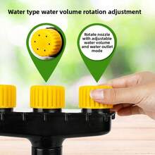 1pc 5-Head Multi-Hole Spray Nozzle Watering Head For Vegetable Garden Watering Hose Spray Nozzle Sprinkler - B - View 8