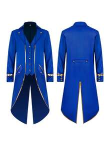 Cosplay Clothing - Phnom Penh Swallowtail Coat Blue - View 6