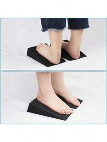 2pcs Yoga Bricks Calf Stretch Ramp, Used For Enhancing Stability Training, Leg Strength And Balance - Durable Black Fitness Equipment, Suitable For Weightlifting, Leg And Deep Stretching, Sturdy Structure, Training Aid Designed For Fitness - Multicolor - View 9