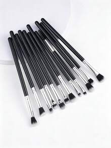 Bộ 12 cây cọ trang điểm mắt, cọ đánh phấn mắt lông sợi tổng hợp mềm cho phấn mắt, lông mi, lông mày, kẻ mắt và tán màu - Nhiều màu - Xem 5