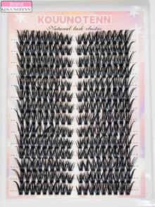 KOUUNOTENN 大容量 60D 混合款 9-16mm 252 片 DIY 假睫毛，左右眼通用，柔软舒适，蓬松浓密，持久耐用，非常适合在家 DIY，新手友好 - D - 查看 7