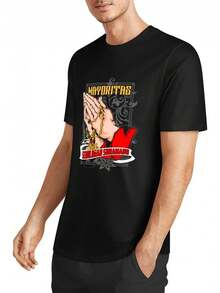 Playera Con Suelta De Algodón En Rock Diseño Azteca - Negro - Ver 5