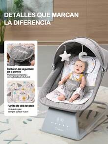 Baby Bouncers, Jumpers & Swings - Light Grey - View 6