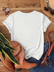 Women T-Shirts - White - View 3