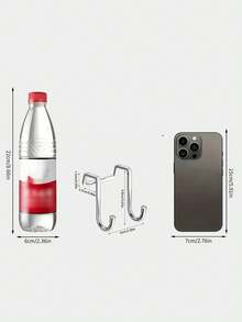 1 Móc treo hình chữ S bằng thép không gỉ, không cần khoan, dùng để treo khăn/quần áo trên tường tủ/phòng tắm/nhà bếp. - Nhiều màu - Xem 12