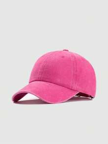 1pc Unisex Washed Vintage Style Baseball Cap, Adjustable Casual Solid Color Trucker Hat, Snapback Hat, Suitable For Outdoor Riding, Daily Wear, Travel And Party - Model 6 - View 19