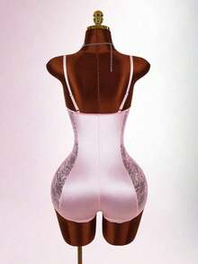 Mono Sexy con Encaje y Parches para Mujer de - Rosa 2 - Ver 4