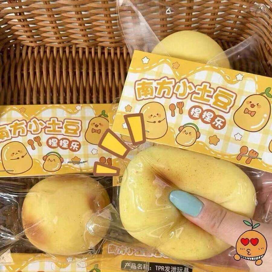 Creative New Fluid Potato Squeeze Toy, Stress Relief Squishy Toy With Water Sensation, Slow Rebound Squeeze Toy, Gift For Friends - 多色的 - 查看 1