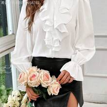 Women Blouses & Shirts - 白色的 - 查看 3