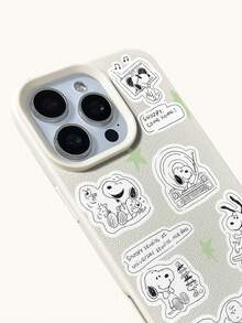 Ốp điện thoại Snoopy nhẹ, chống trượt và chống rơi, phù hợp với các dòng điện thoại hoạt hình anime như iPhone 17, 17Air, 17pro, 17promax, 11, 12, 13, 15, 16pro, 16promax, 14Plus, 15Plus, 16Plus, 15pro, 16promaxXR. Thích hợp làm quà tặng ngày lễ cho bạn bè và gia đình, ốp điện thoại được đóng gói trong hộp. - Màu be 2 - Xem 8