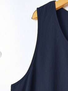 Women Midi Dresses - Navy Blue 2 - View 11