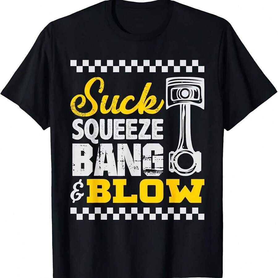 Suck Squeeze Bang _ Blow Car Lovers T Shirt - 款式 - 查看 1