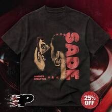 Sade Adu Smooth Operator Graphic Tee, C.Omfort Colors Heavyweight Shirt - Black - View 1
