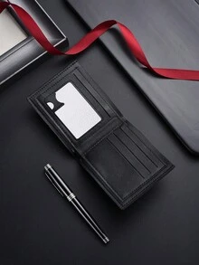 男士短版韓式超薄青年皮夾橫式卡夾 - 彩色 - 查看 4