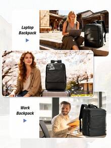 40*30*20cm Mochila de viaje con compresión al vacío, con bomba portátil, bolsa de viaje al vacío sellada de 35L, con sistema de vacío, bolsas de compresión transparentes, cubos de embalaje, múltiples bolsillos, tamaño aprobado por aerolíneas, mochila práctica para estudiantes y viajes al aire libre, disponible en varios colores - Multicolor - Ver 12
