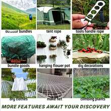 A Bundle Of 31 Meters Of High-Strength Paracord, Seven-Core 4MM 550LBS Polyester Rope, Outdoor Equipment Rope, Camping Tent Rope, Cargo Lashing Rope, Can Be Used For Tool Anti-Slip Winding, DIY Braided Rope, Clothesline, Multi-Color Strong And Durable Multi-Purpose Rope - Multicolor - View 2