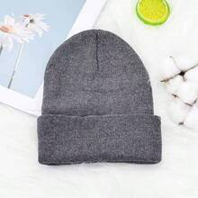 1 Buah Topi Ski Warna Polos, Topi Rajut Sederhana, Unisex, Cocok untuk Pemakaian Kasual Sehari-hari - MultiWarna - View 11