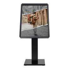 Adjustable Black Sign Holder Stand, Floor Standing Sign Holder, Aluminum Floor Menu Stand For Restaurants, Stores, Offices - A - View 4
