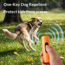 Upgraded Smart Ultrasonic Dog Repeller, 60Hz Variable Frequency Anti-Bark Trainer With LED Flashlight & SOS Mode, Mini Portable Outdoor Gadget - Multicolor - View 3