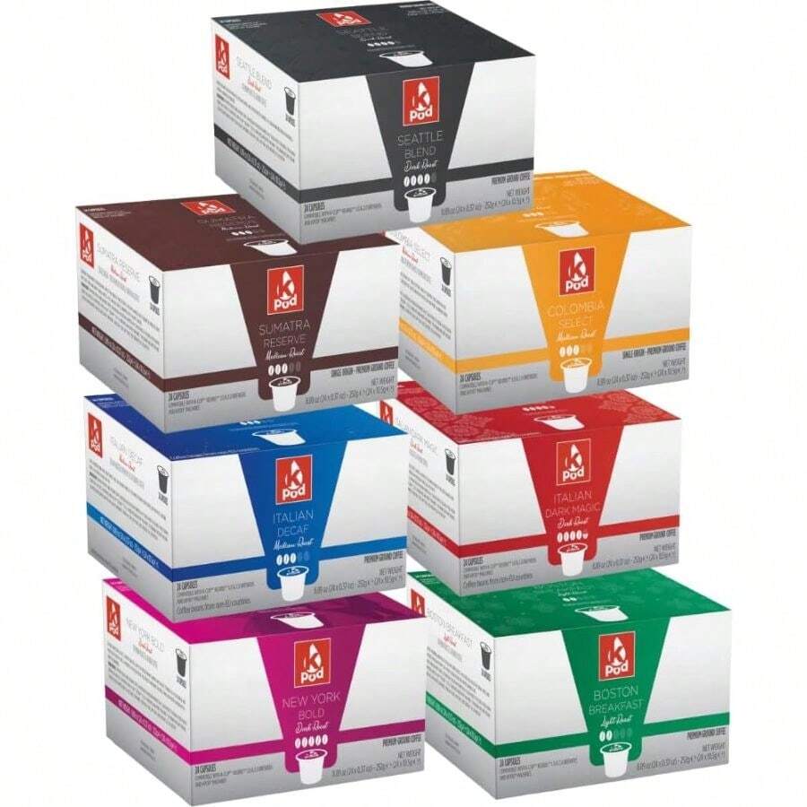 Coffee Pods, Compatible With , , 96 Pods, Mix Match (Choose 4) - View 1