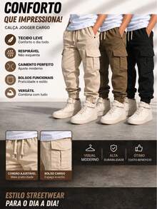 Boys' Youth Cargo Jogger Pants - 卡其色 - 查看 5