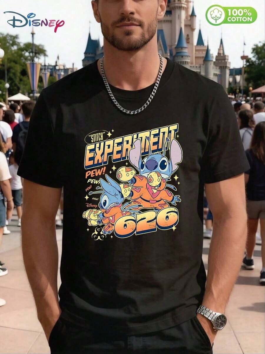 Men T-Shirts - 黑色 - 查看 1