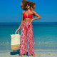 Conjunto de rayas rojas y rojas