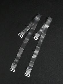 10件/5對透明內衣肩帶 多寬度 1cm 1.5cm 1.8cm 可調節 TPU 肩帶 附金屬鉤 大罩杯洋裝派對適用 - 彩色 - 查看 5