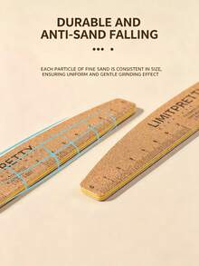 1pc Washable, Wear-Resistant Nail File With Scale, Double-Sided Non-Shedding Nail Grinding Block, 100/180 Grit Nail Shaper, Waterproof, Reusable, For Beginners, DIY, Nail Salons - Multicolor - View 5