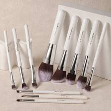 36Pcs All-In-One Makeup Tools Set, 11Pcs Soft Makeup Brushes, Waterproof Zipper Cosmetic Bag, Makeup Sponges, Mini Makeup Sponges, Multi-Style Powder Puffs, Hairband, Hand Straps & Brush Cleaner, Beginner Portable Beauty Kit - Multicolor - View 2