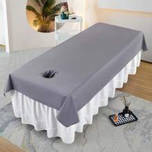 1 pieza Sábana de masaje de spa impermeable y resistente al aceite - Lavable a máquina, de poliéster, adecuada para salones de belleza (Nota: El material es impermeable y relativamente rígido) - Multicolor - Ver 10