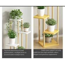 1 Piece Of Multi-Layered, Multifunctional Floor Flower Stand, Storage Rack, Wooden-Style Flower Pot Storage Rack, Simple Home Bedroom Decor Item. - View 4